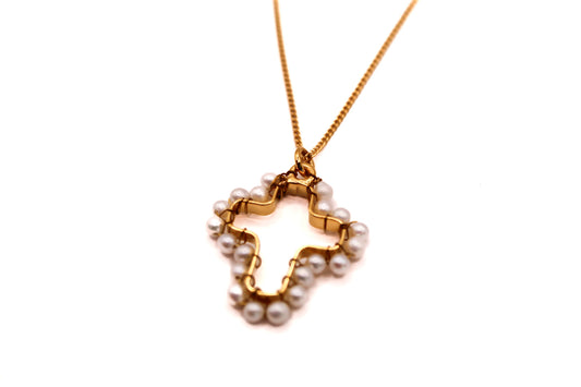 Collar Cruz de Perlas