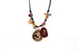 Collar Cuero Escapulario con Dije OM