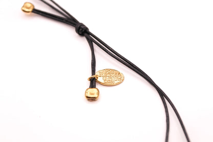 Collar Cuero Escapulario con Dije OM