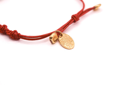 Pulsera Cuero Trenzado con Perla Barroca