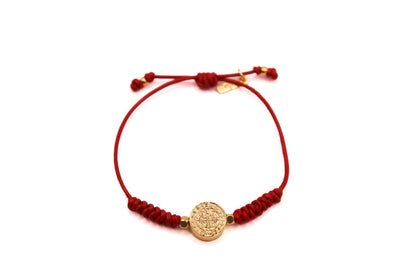 Pulsera Cuero Trenzado San Benito