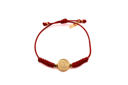 Pulsera Cuero Trenzado San Benito