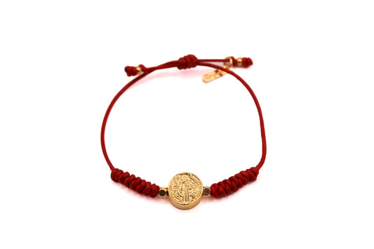 Pulsera Cuero Trenzado San Benito