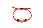 Pulsera Cuero Cruz y Cadena
