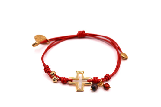 Pulsera Cruz Calada