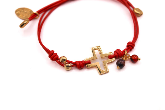 Pulsera Cruz Calada