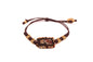 Pulsera Cuero Bordado con Escapulario