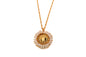 Collar liso con Virgen de Guadalupe bordada en chaquira
