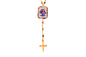 Collar Turmalina y Jasper con Escapulario Virgen de los Desatanudo