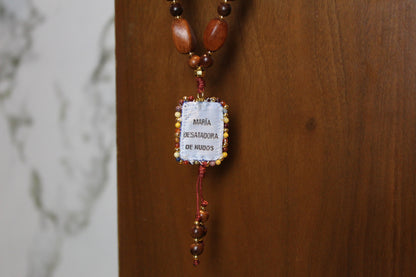Bendición para Puerta con Cuentas de Madera