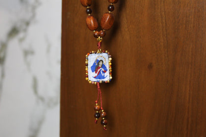 Bendición para Puerta con Cuentas de Madera